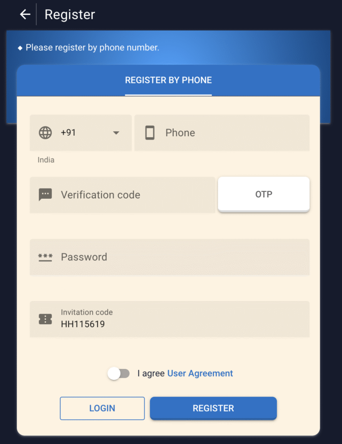 RXCE Game Registration